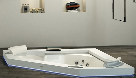 Акриловая ванна Jacuzzi Aura 164x164 9443-740A+7202-06210