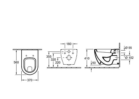 Подвесной унитаз Villeroy&Boch Subway 660310R2