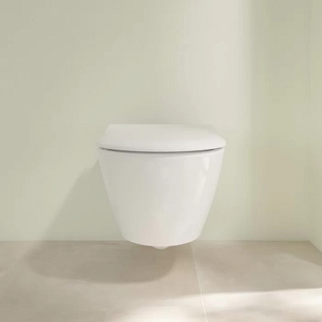 Подвесной унитаз Villeroy&Boch Subway 2.0 5614R201 (5614R001+9M78S101) с сиденьем