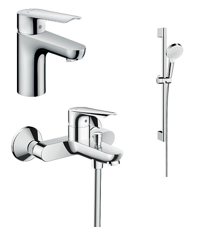 Комплект смесителей с душем hansgrohe Logis E 71178000+71415000+26532400