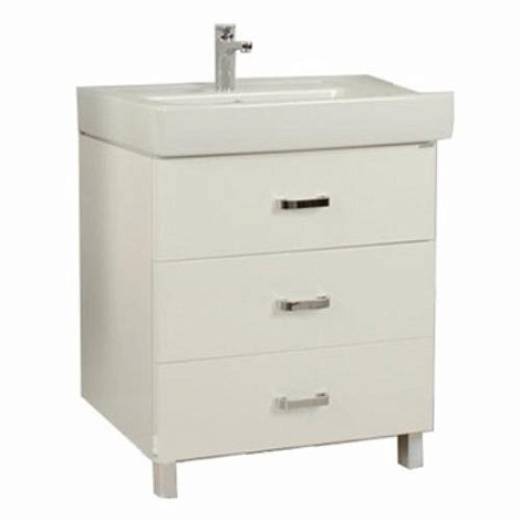 Тумба с раковиной Aquaton Америна 60см М (1A1689K1AM010) белая