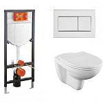 Подвесной унитаз  Vitra Norm Fit 9773B099-7207 с инсталляцией