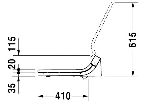 Крышка-сиденье для унитаза Duravit SensoWash 610300002000300, с функцией биде