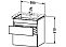 Тумба под раковину Duravit Durastyle DS648005353 темный каштан