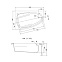 Акриловая ванна Cersanit JOANNA 140x90 WA-JOANNA*140-L-W левая