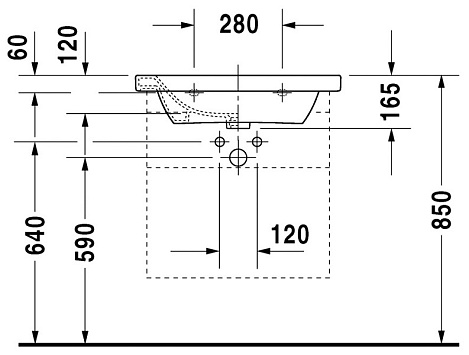 Раковина Duravit DuraStyle 2320650000