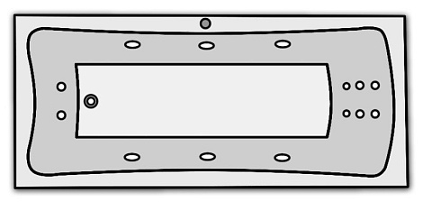 Комплектация Kolpa Accordo 140/B Optima (массаж: боковой, спины, ног)