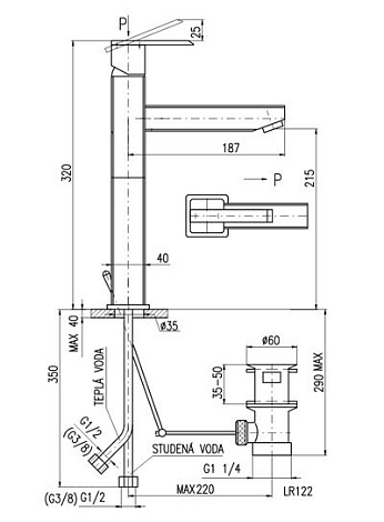 Смеситель для раковины RAV Slezak Loira LR530.5