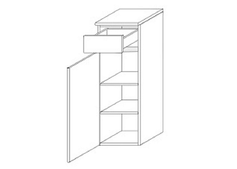 Шкаф-пенал Gorenje Oasis BKG 30.17 L (790241) белый матовый