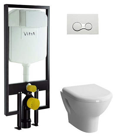 Комплект унитаз Vitra Zentrum 9012B003-7205 с инсталляцией