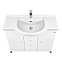 Комплект мебели Aquaton Домус 95 R (1A061301DO010) белый (Тумба+раковина+зеркало)