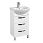 Тумба с раковиной Aquaton Ария 50 Н (1A1402K0AA010) белая