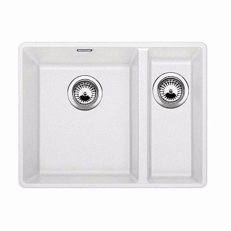 Кухонная мойка Blanco SUBLINE 340/160-F SILGRANIT PuraDur 523571, белый