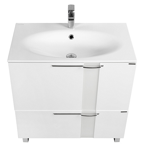 Комплект мебели Aquaton Марко 80 (1A181001MO010) белый (Тумба+раковина+зеркало)