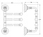 Держатель полотенец поворотный тройной 35 cm 3SC STILMAR STI 611
