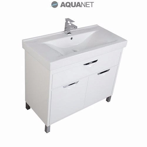 Тумба под раковину Aquanet Гретта 100 (179199) белая