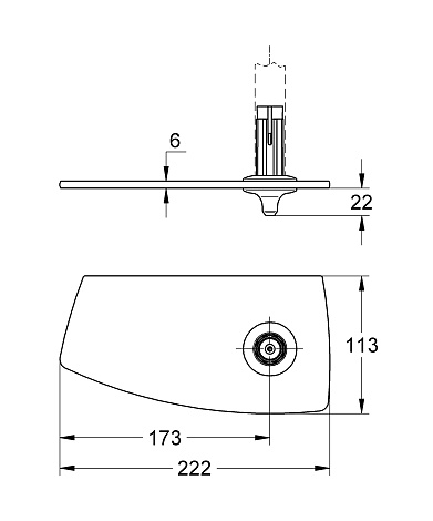 Полочка Grohe Movario 28549000