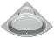 Акриловая ванна Kolpa Royal 130 QUAT 130x130