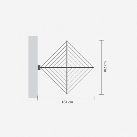 Сушилка для белья Brabantia Wallfix 375842
