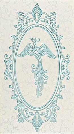 Декор для стены LB-CERAMICS Анастасия 25x45 1645-0097, голубой