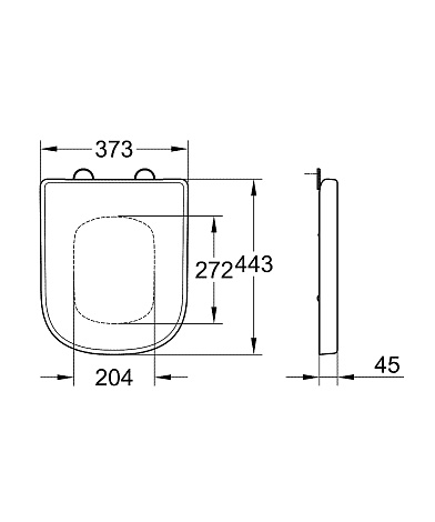 Крышка-сиденье для унитаза Grohe Euro Ceramic 39331000
