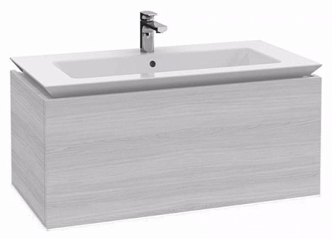 Тумба с раковиной Villeroy&Boch Legato B222L0E8+4153A2R1, белое дерево