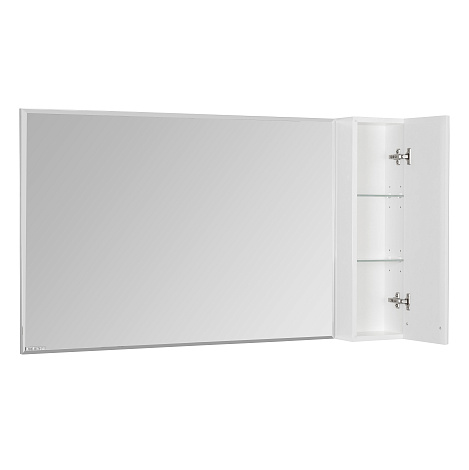 Шкаф-зеркало Aquaton Диор 120 (1A110702DR01R) правостороннее, белое