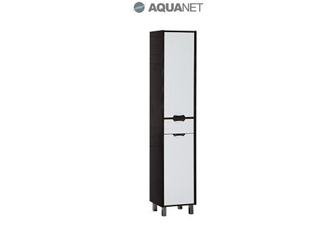 Шкаф-пенал Aquanet Гретта 40 (172063) белый/венге