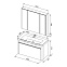 Комплект мебели Aquanet Вилора 105 (203639), Белый