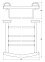 Полка для полотенец со штангой 60 cm FBS Ellea ELL 042