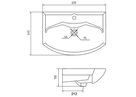 Раковина Aquaton Альпина 1WH207782