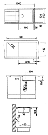 Кухонная мойка Blanco METRA XL 6S SILGRANIT PuraDur 517360, серый беж