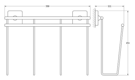 Газетница ELLUX Avantgarde AVA 061