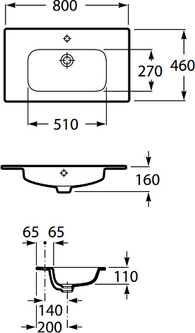 Раковина Roca Victoria Unik 32799C000