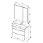 Комплект мебели Aquanet Орлеан 80 (183185) белая (Тумба+раковина+зеркало)