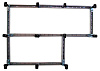 Каркас с ножками для поддона Cezares (TRAY-M-RH-120/90-ML-L)