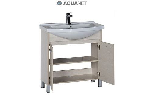Тумба под раковину Aquanet Донна 80 (169042) белый дуб