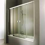 Шторка для ванны Huppe 2002 180 400019.055.322 профиль белый, стекло прозрачное