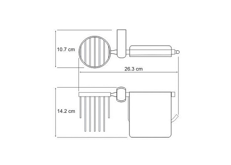 Держатель для туалетной бумаги и освежителя WasserKRAFT Berkel K-6859