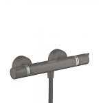 Смеситель для душа с термостатом hansgrohe Ecostat Comfort 13116340 внешнего монтажа, шлифованный черный хром