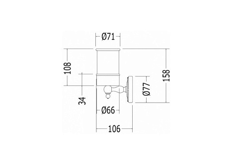 Стакан для зубных щеток Devon&Devon Dorothy DOR403CR