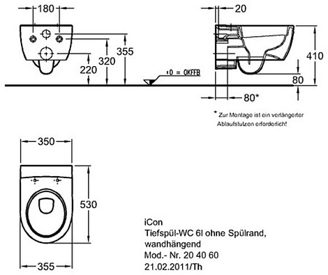 Комплект унитаз Keramag Icon Set iCon 57413+111.362 с инсталляцией + сиденье