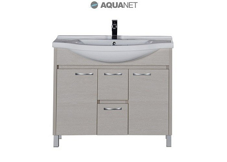 Тумба под раковину Aquanet Донна 100 (169182) белый дуб
