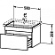 Тумба под раковину Duravit Durastyle (DS638001818) DS 6380 0 18 18 белый матовый