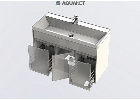 Тумба под раковину Aquanet Латина 100 (179637) белый