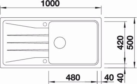 Кухонная мойка Blanco SONA XL 6S SILGRANIT PuraDur 519689, антрацит