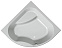 Акриловая ванна Kolpa Swan 160 Basis 160x160