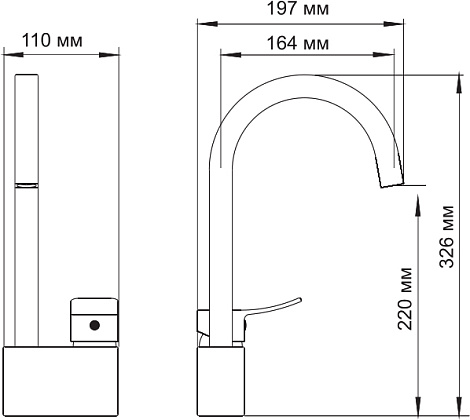 Смеситель для кухни WasserKRAFT Aller 1067WHITE