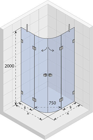 Душевой уголок Riho SCANDIC LIFT M309 GX0460300