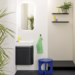 Тумба с раковиной Burgbad B.ME 50 SGUC050RF5988G0126C0037*1 правая антрацит матовый